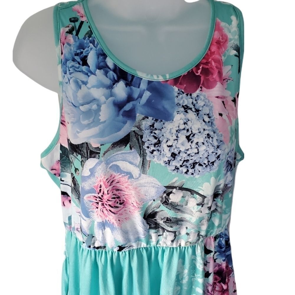 Ours Floral Sleeveless Dress With Pockets Large - Picture 2 of 10